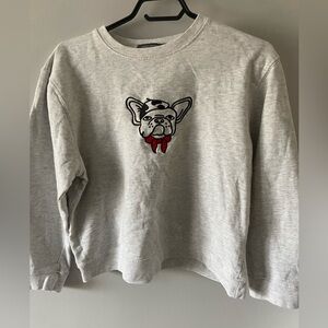French Connection Sweatshirt with bulldog